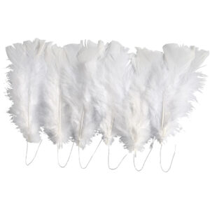Dun, hvid, L: 11-17 cm, 18 bdt./ 1 pk.