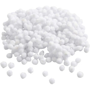 Pomponer, hvid, diam. 5 mm, 550 stk./ 1 pk.