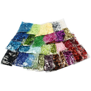 Pailletter, diam. 6 mm, 32x25 g/ 1 pk.
