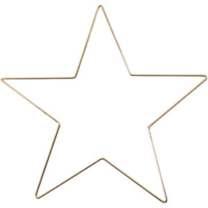 Metalstjerne, guld, diam. 30 cm, tykkelse 3 mm, 1 stk.