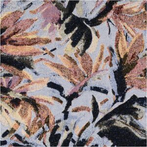 Blomstret jacquard Mørk marineblå