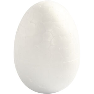 Æg, hvid, H: 4,8 cm, 100 stk./ 1 pk.