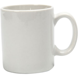 Krus, hvid, H: 7 cm, diam. 6 cm, 1 stk.
