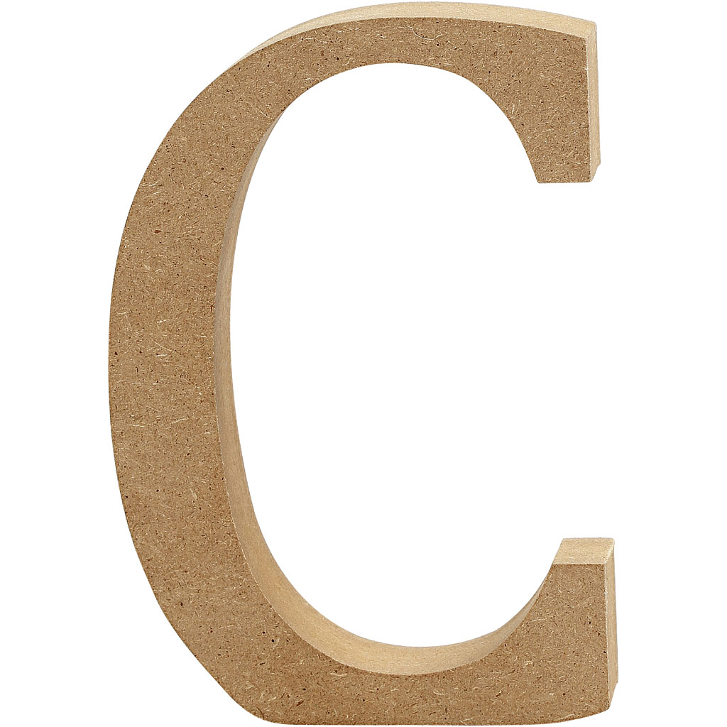 Bogstav, C, H: 8 cm, tykkelse 1,5 cm, 1 stk. - Billede 2
