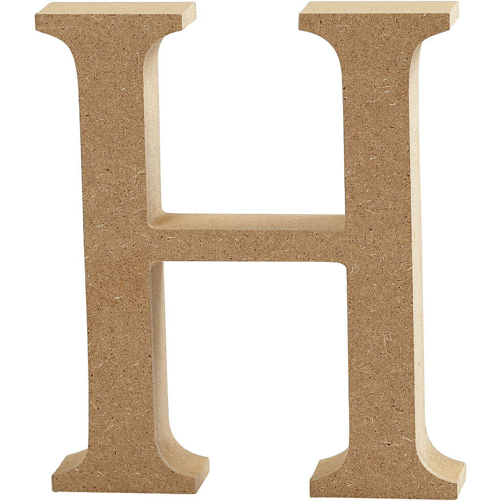 Bogstav, H, H: 8 cm, tykkelse 1,5 cm, 1 stk. - Billede 2