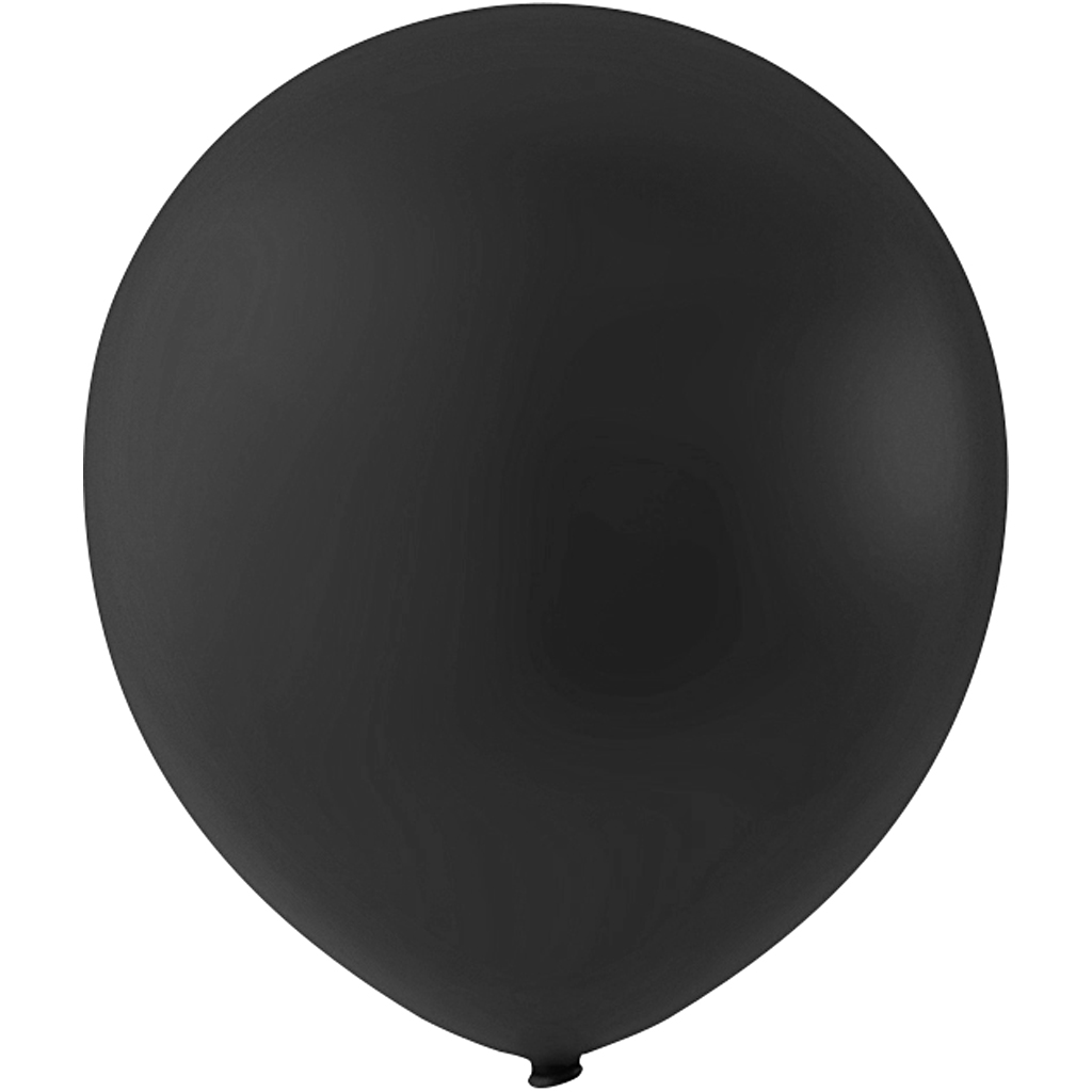 Balloner, sort, diam. 23 cm, 10 stk./ 1 pk. - Billede 3