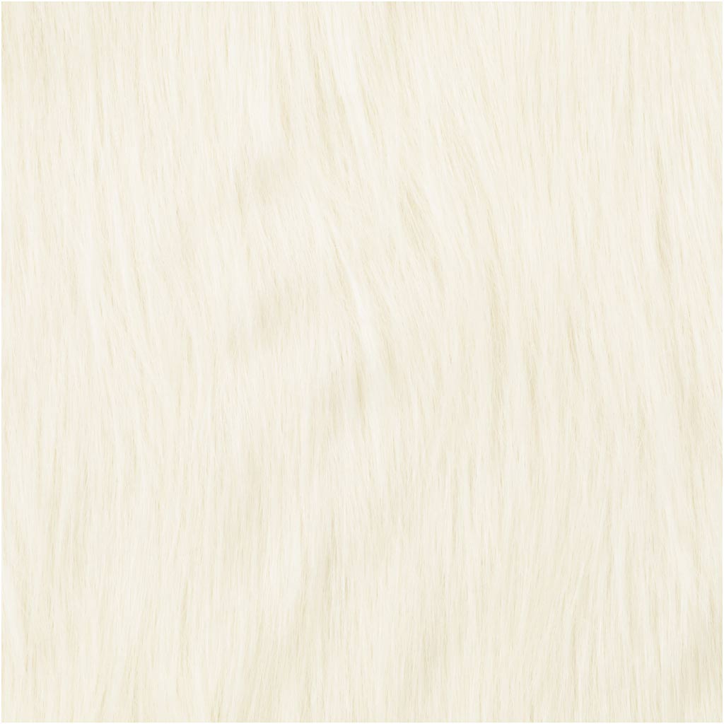 Langhåret pels Trend white