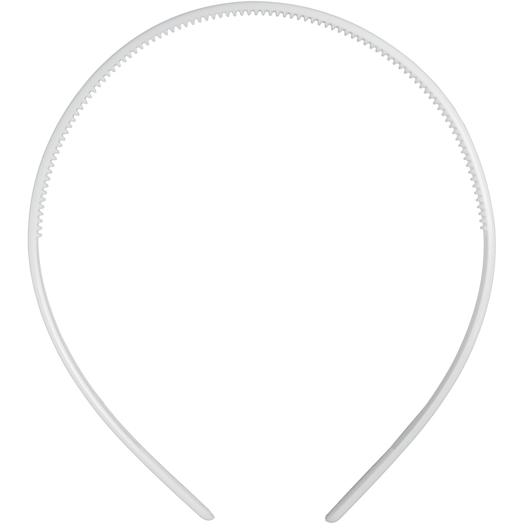 Hårbøjle , hvid, B: 8 mm, 5 stk./ 1 pk.
