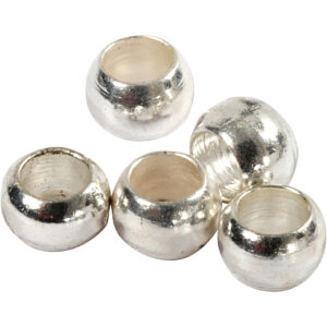 Wireklemmer, forsølvet, diam. 2 mm, 100 stk./ 1 pk.