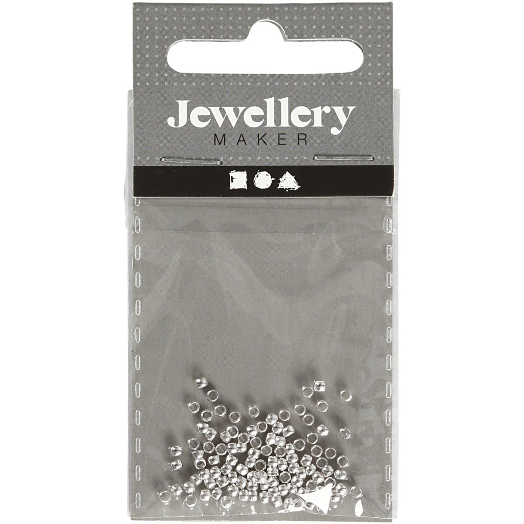 Wireklemmer, forsølvet, diam. 2 mm, 100 stk./ 1 pk. - Billede 3