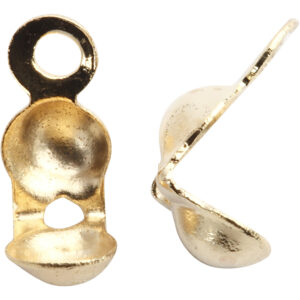 Knudeskjulere med øje, forgyldt, L: 8 mm, diam. 3 mm, 20 stk./ 1 pk.