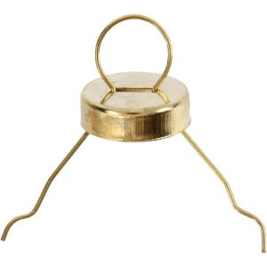 Ophæng, guld, diam. 13 mm, hulstr. 5 mm, 25 stk./ 1 pk.
