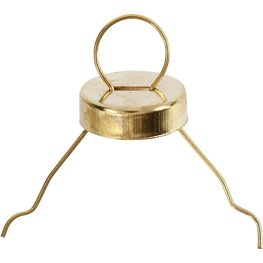 Ophæng, guld, diam. 13 mm, hulstr. 5 mm, 25 stk./ 1 pk. - Billede 4
