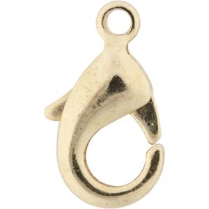 Karabinhage, forgyldt, L: 10,1 mm, 5 stk./ 1 pk.