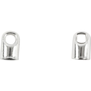 Enderør, forsølvet, L: 7 mm, diam. 4,5 mm, 50 stk./ 1 pk.