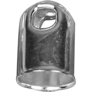 Enderør, forsølvet, diam. 6 mm, 50 stk./ 1 pk.