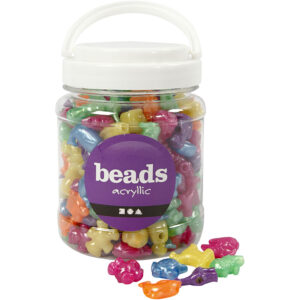 Figurmix, perlemorsfarver, str. 25 mm, hulstr. 4 mm, 700 ml/ 1 ds.