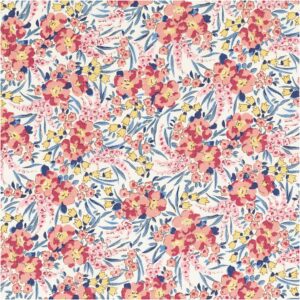 Liberty Fabrics Swirling Petals Råhvid