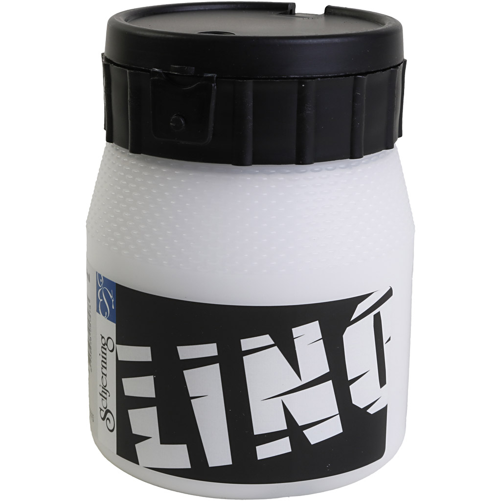 Linoleumssværte, hvid, 250 ml/ 1 ds.