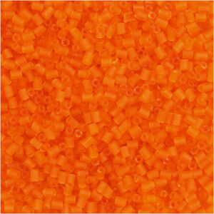 Rocaiperler, transparent orange, 2-cut, diam. 1,7 mm, str. 15/0 , hulstr. 0,5 mm, 25 g/ 1 pk.