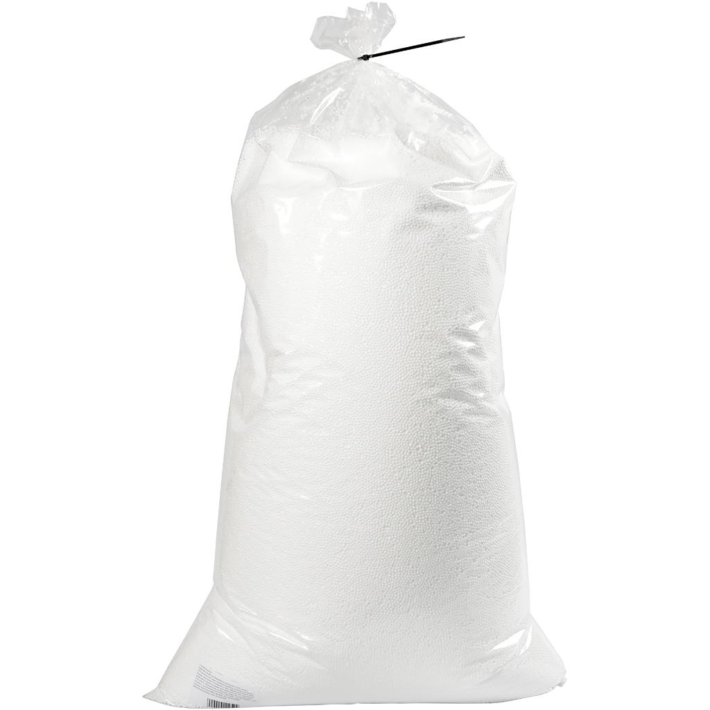 Krøyer kugler, 50 liter, 100% fri for HBCD - bromerede flammehæmmer, hvid