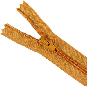 Kjolelås, L: 20 cm, B: 4 mm, camel