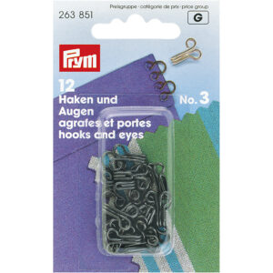 Hægter & maller, nr. 3, 12 par, Sort
