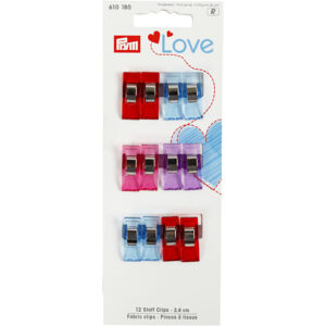 Wonder clips Love, 2,6 mm, 12stk.