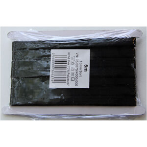 Linnings-elastik, B: 10 mm, 5 m, Sort