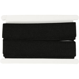 Linnings-elastik B: 30 mm, sort, 3m