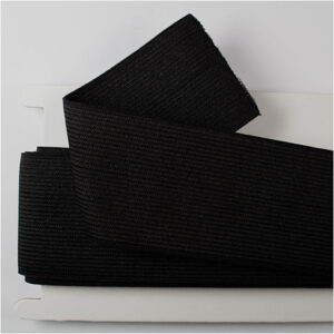 Linnings-elastik B: 50 mm, sort, 3m