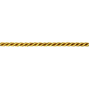 Snoet snor, blank, dark golden, B: 5 mm