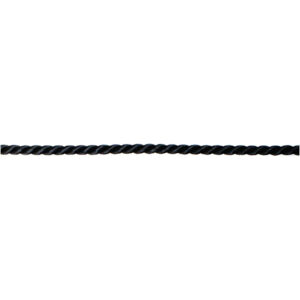 Snoet snor, blank, sort, B: 5 mm