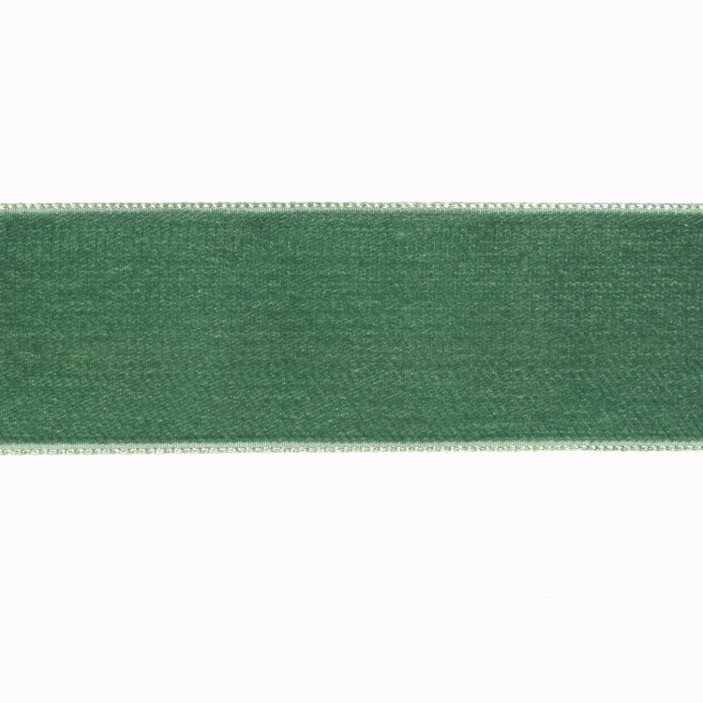 Velourbånd, støvet grøn, 36mm