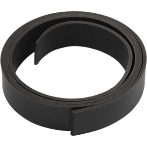 Læderrem, B: 20 mm, Sort
