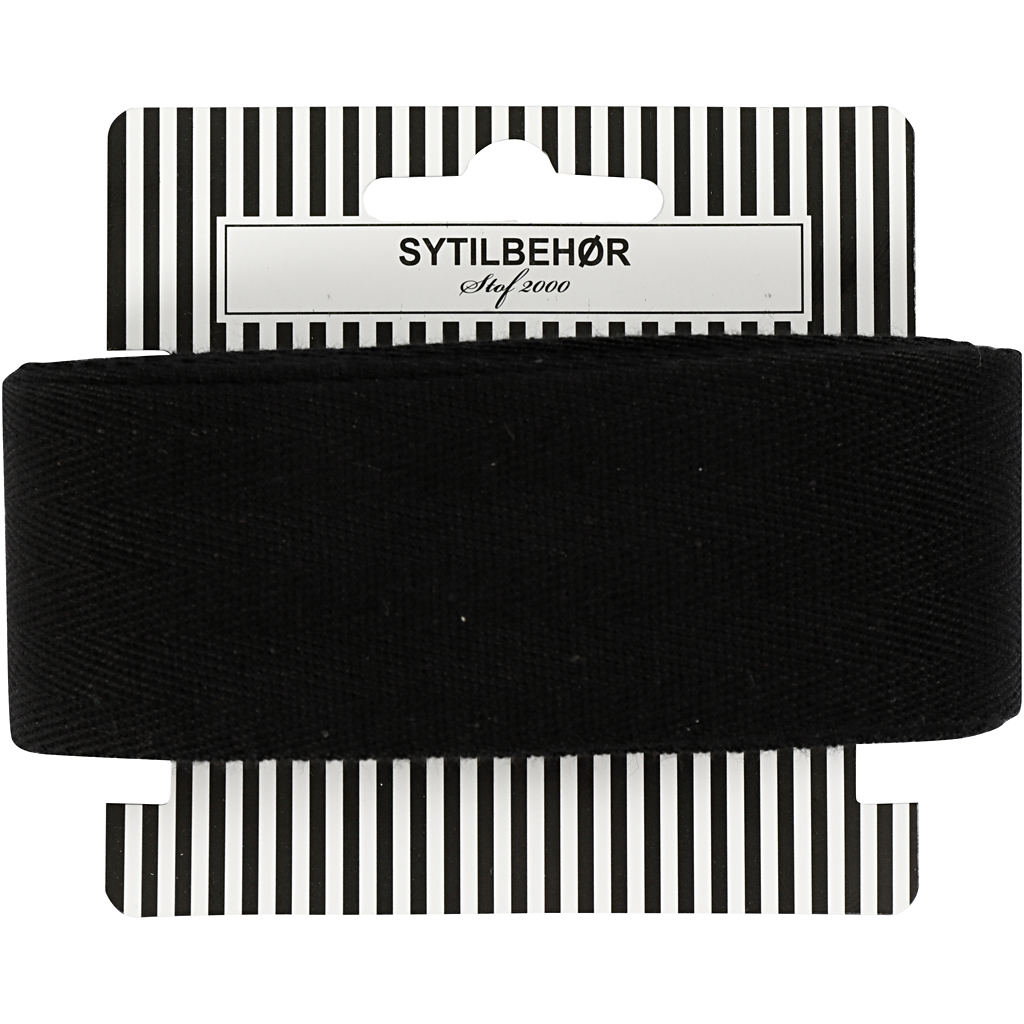 Gjordbånd B: 40 mm 5m/pk Sort
