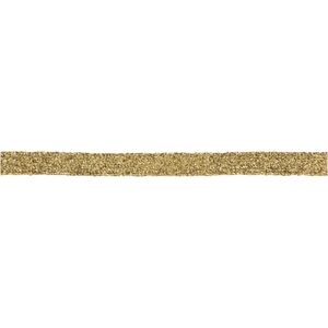 Metal sløjfebånd 10 mm, guld