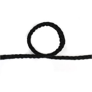 Anoraksnor, tykkelse 4 mm, sort, 1lb.m.