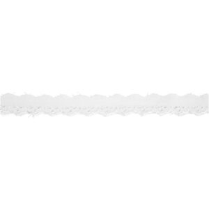 Festonblonde, B: 25 mm, hvid, 1lb.m.