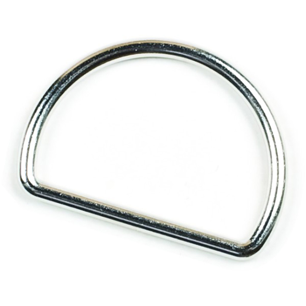 D-ring 30 mm, Sølv