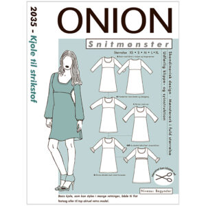 Onion Mønster, Kjole til strikstof
