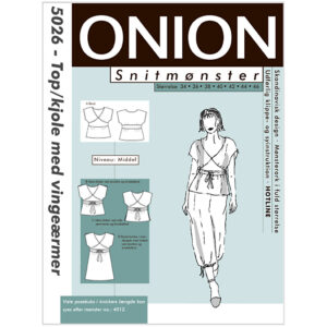 Onion Mønster, Top/kjole m/ vingeærmer