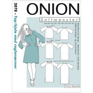 Onion Mønster, Top/kjole m/ raglanærmer