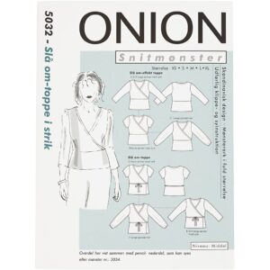 Onion Mønster, Slå om-toppe i strik