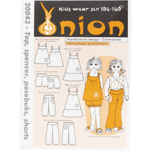 Onion Mønster Børn, Top, spencer, posebuks og shorts