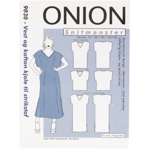 Onion Plus Størrelser, Vest og Kaftan kjole til strikstof