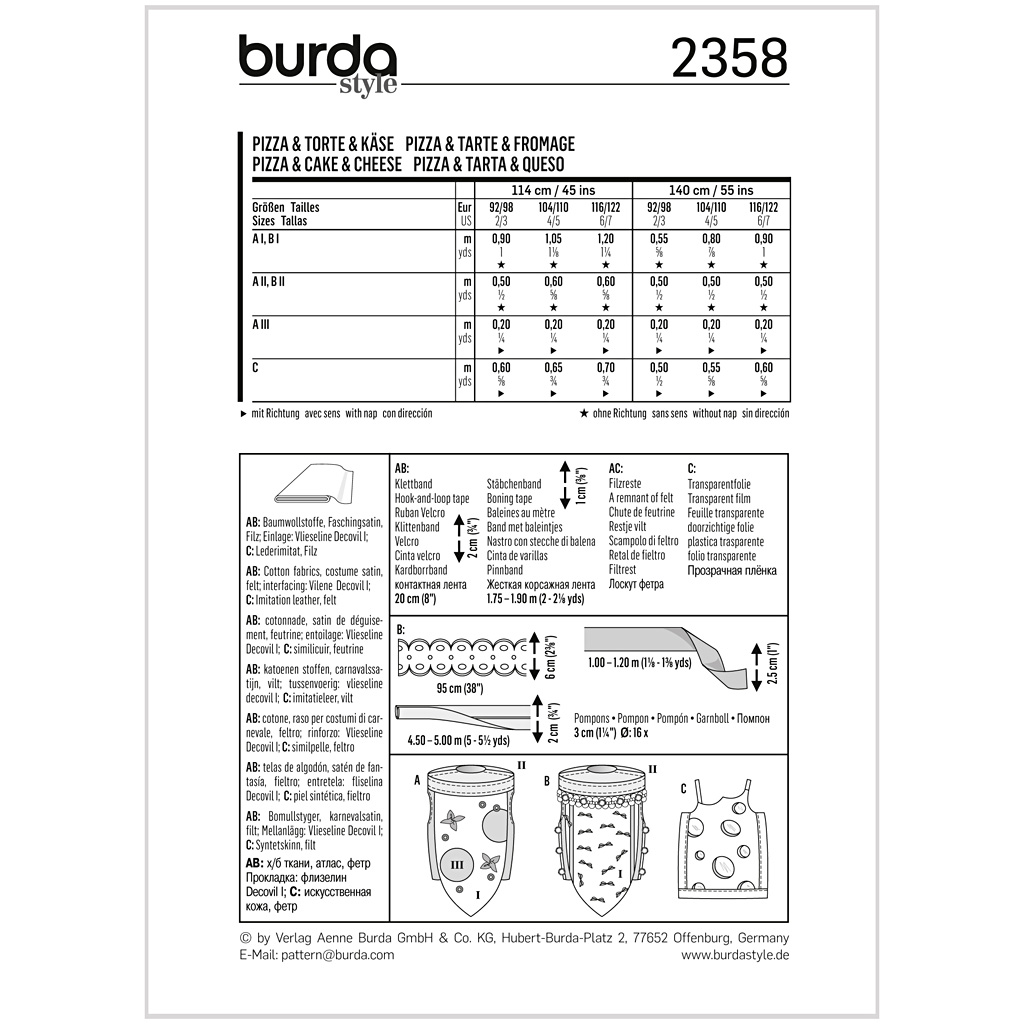 Burda Mønster, gul, 1stk. - Billede 2