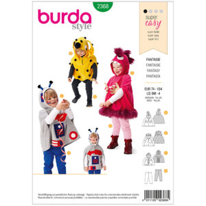 Burda Mønster Børn, Karneval Fantasy. Str 74-104