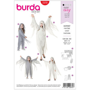 Burda mønster, Børn, Karneval Spøgelse. Str 104-152