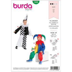 Burda Mønster Børn, Karneval Nar. Str 98-128